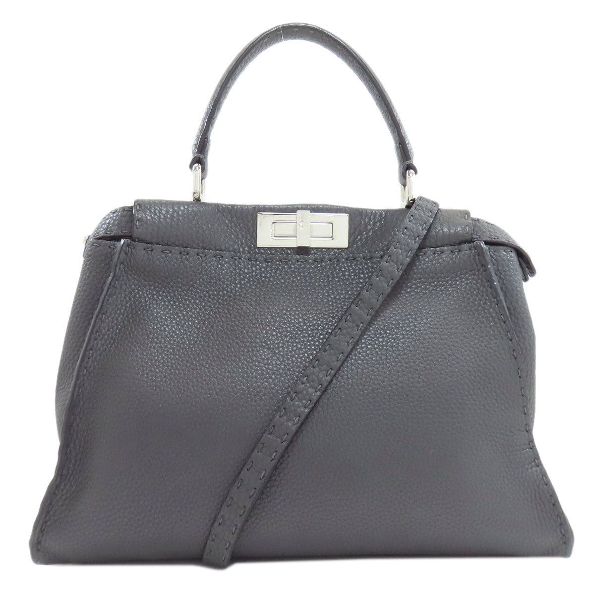 FENDI Peekaboo Celeria 2WAY Handbag Calf Ladies [Used]