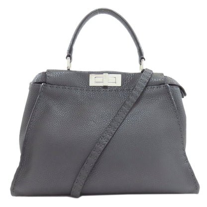 FENDI Peekaboo Celeria 2WAY Handbag Calf Ladies [Used]