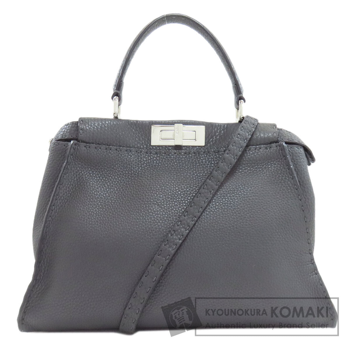 FENDI Peekaboo Celeria 2WAY Handbag Calf Ladies [Used]
