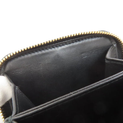 MIUMIU logo Bifold Wallet with Coin Pocket Leather Ladies [Used]