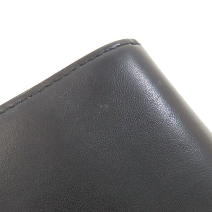 MIUMIU logo Bifold Wallet with Coin Pocket Leather Ladies [Used]