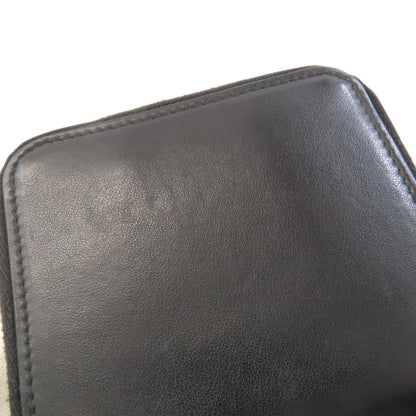 MIUMIU logo Bifold Wallet with Coin Pocket Leather Ladies [Used]