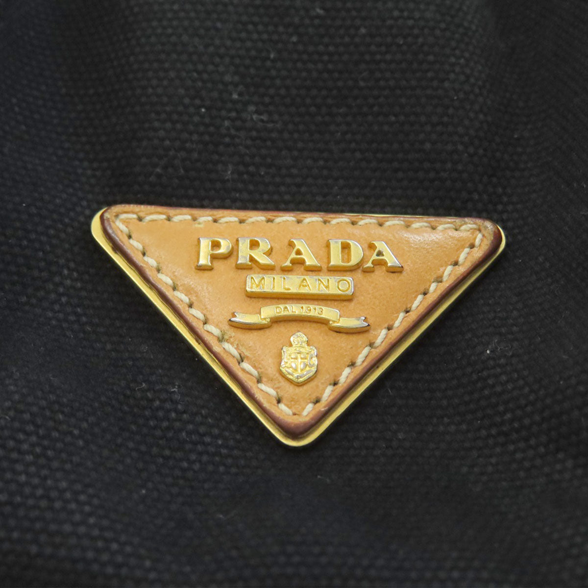 プラダ ロゴ ハンドバッグ キャンバス レディース 【中古】【PRADA】