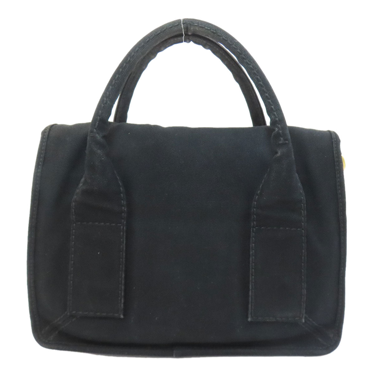 プラダ ロゴ ハンドバッグ キャンバス レディース 【中古】【PRADA】