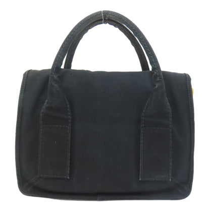 プラダ ロゴ ハンドバッグ キャンバス レディース 【中古】【PRADA】