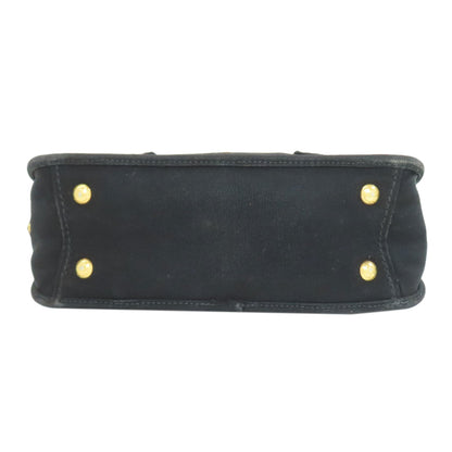 プラダ ロゴ ハンドバッグ キャンバス レディース 【中古】【PRADA】
