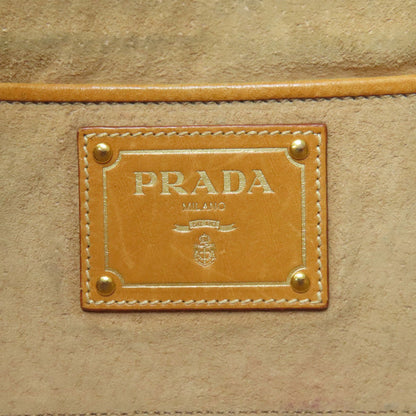 プラダ ロゴ ハンドバッグ キャンバス レディース 【中古】【PRADA】