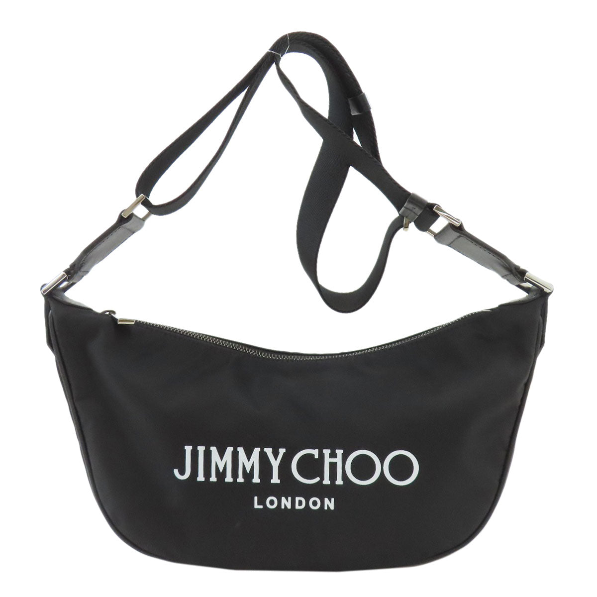 ジミーチュウ ロゴ ショルダーバッグ ナイロン素材 レディース 【中古】【Jimmy Choo】