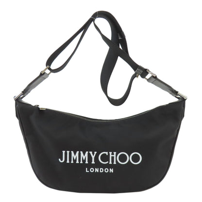ジミーチュウ ロゴ ショルダーバッグ ナイロン素材 レディース 【中古】【Jimmy Choo】
