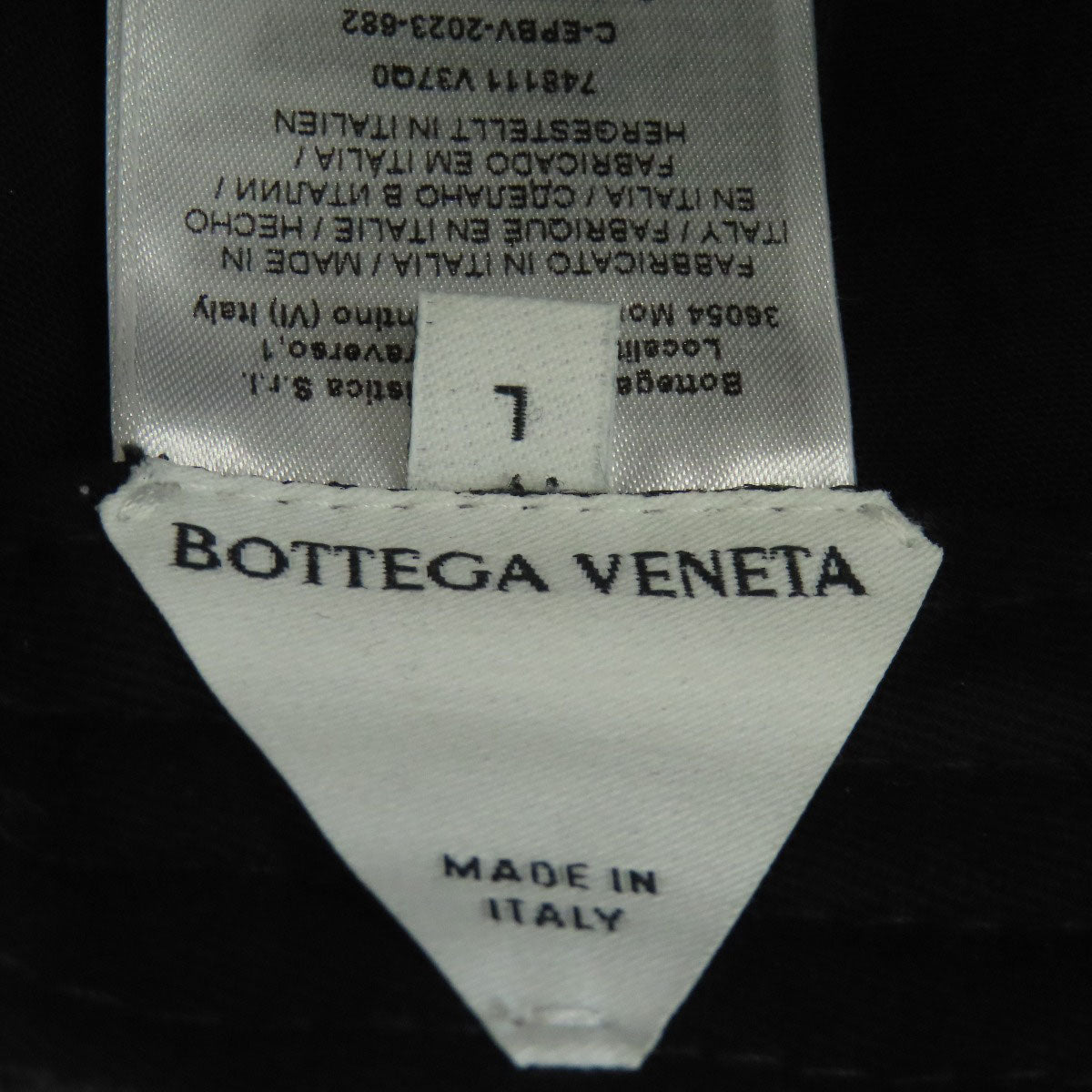 BOTTEGA VENETA flannel print hat Leather Ladies [Used]
