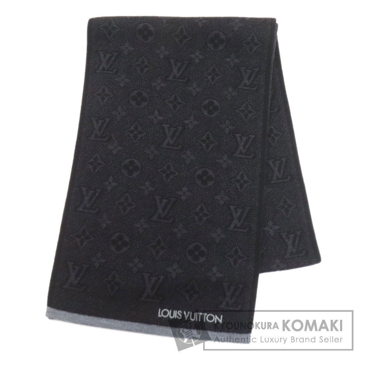 LOUIS VUITTON M73468 My Monogram Eclipse Scarf wool Ladies [Used]