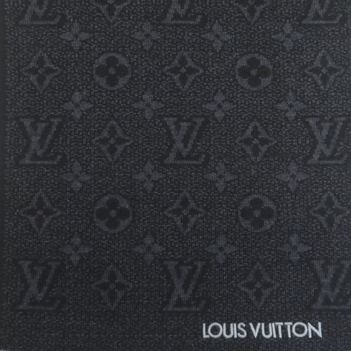 LOUIS VUITTON M73468 My Monogram Eclipse Scarf wool Ladies [Used]