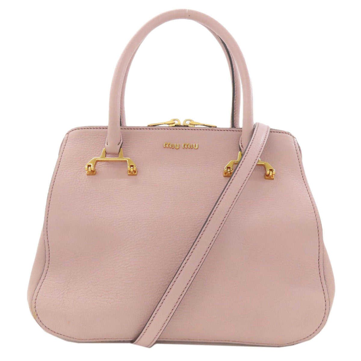 ミュウミュウ 2WAY ハンドバッグ レザー レディース 【中古】【MIUMIU】