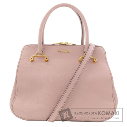 ミュウミュウ 2WAY ハンドバッグ レザー レディース 【中古】【MIUMIU】