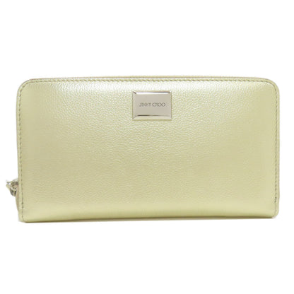 Jimmy Choo Zip Around Long wallet (with coin pocket) Leather Ladies [Used]