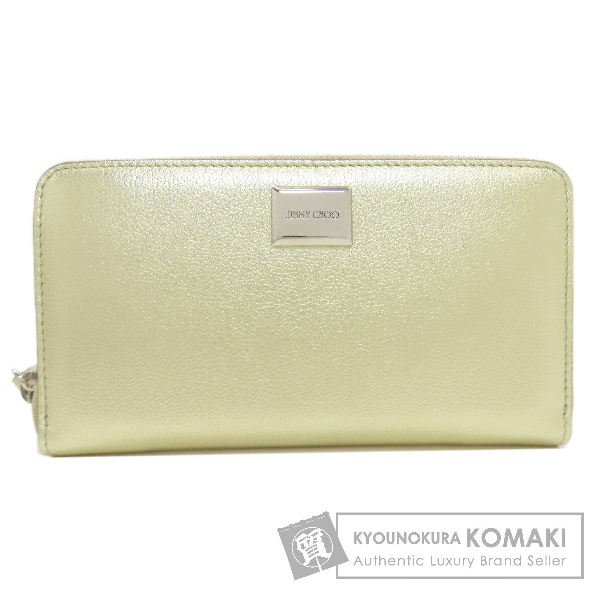 Jimmy Choo Zip Around Long wallet (with coin pocket) Leather Ladies [Used]