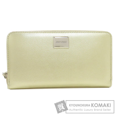 Jimmy Choo Zip Around Long wallet (with coin pocket) Leather Ladies [Used]