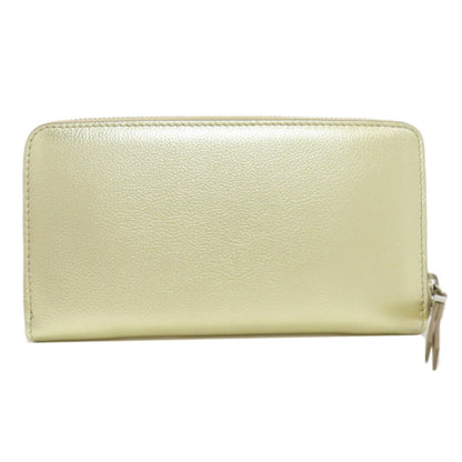 Jimmy Choo Zip Around Long wallet (with coin pocket) Leather Ladies [Used]