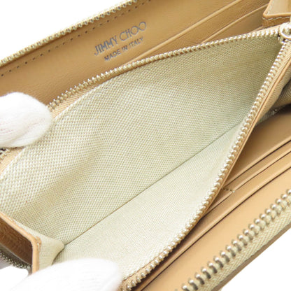 Jimmy Choo Zip Around Long wallet (with coin pocket) Leather Ladies [Used]