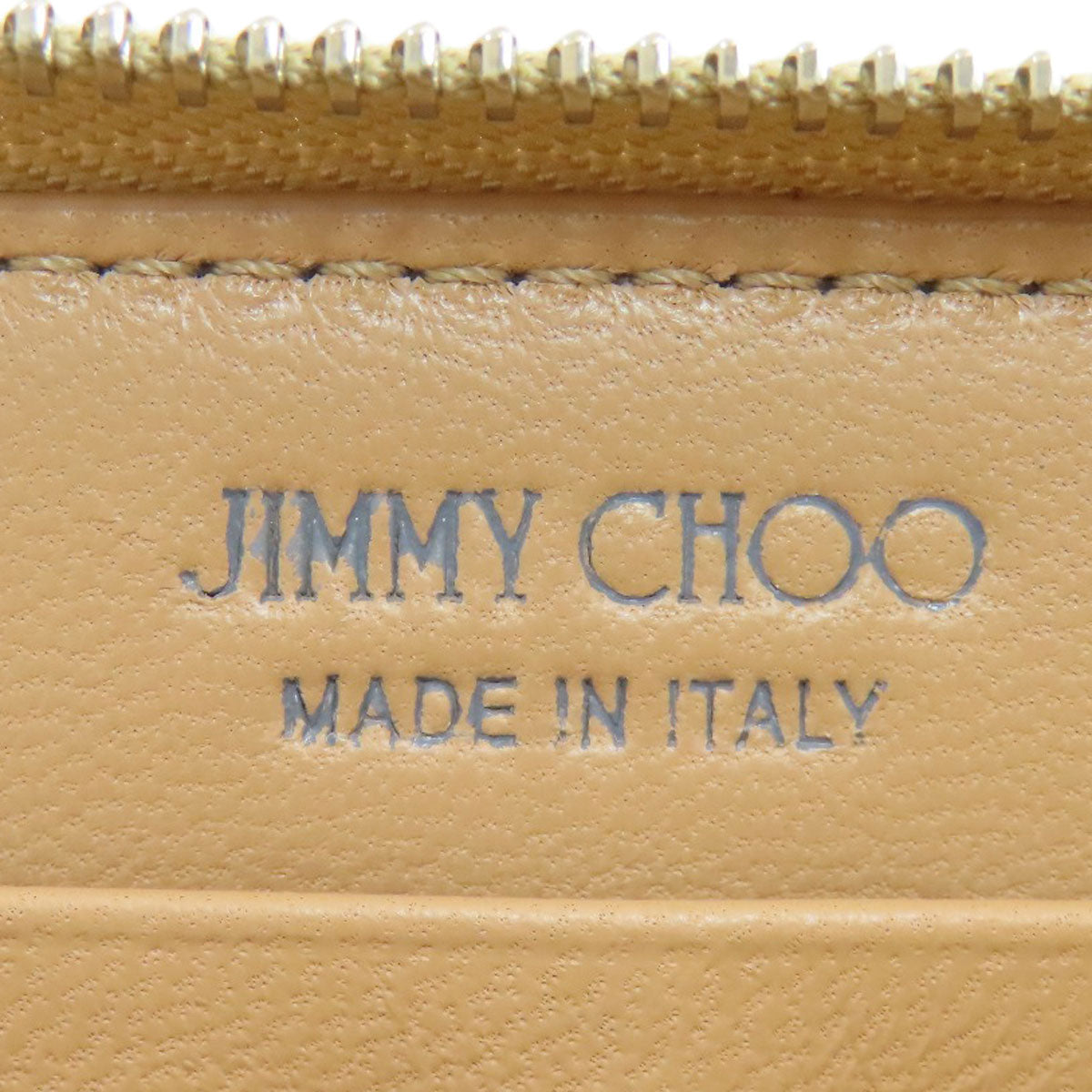 Jimmy Choo Zip Around Long wallet (with coin pocket) Leather Ladies [Used]