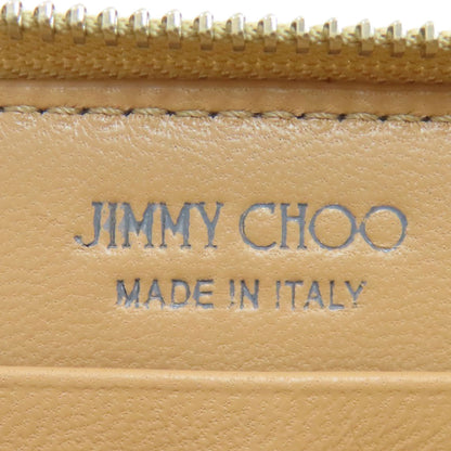 Jimmy Choo Zip Around Long wallet (with coin pocket) Leather Ladies [Used]