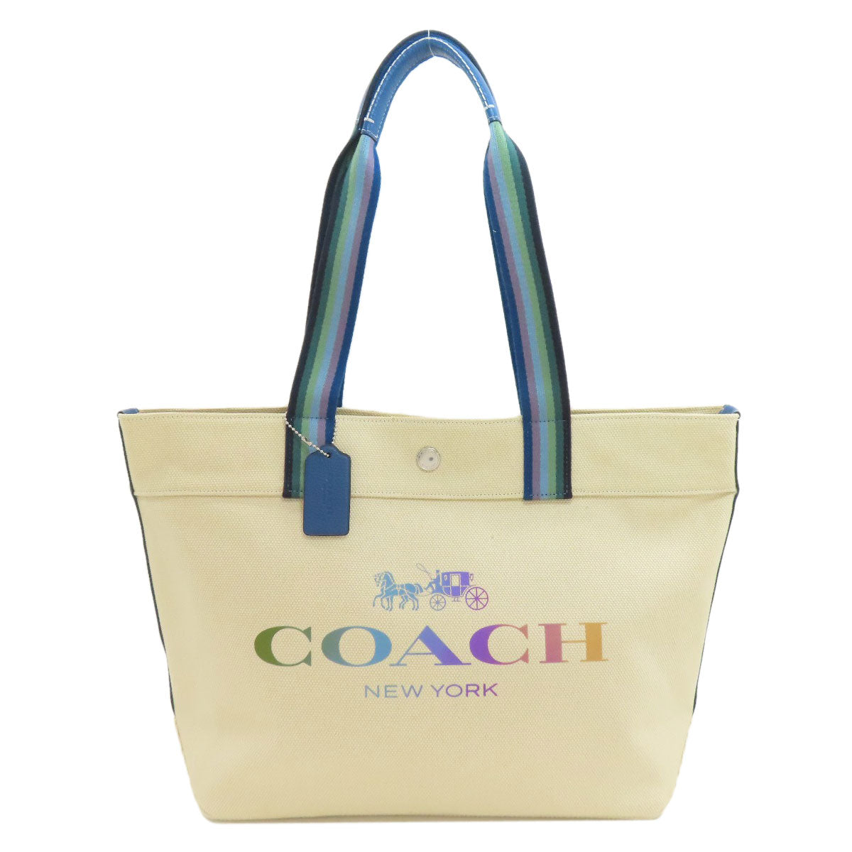 COACH 91170 logo Tote Bag Canvas Ladies [Used]