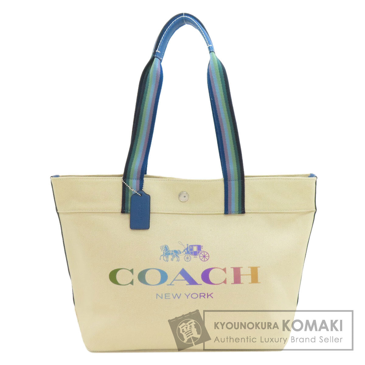 COACH 91170 logo Tote Bag Canvas Ladies [Used]