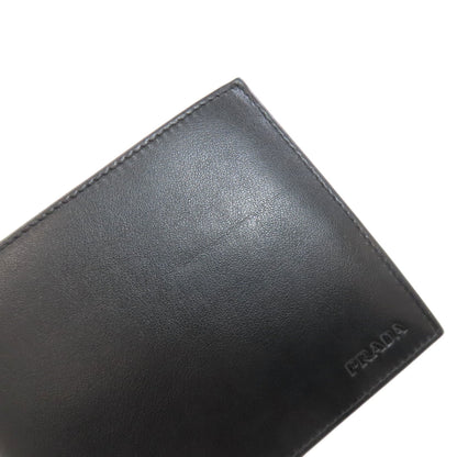 PRADA 2M0002 logo Bifold Wallet with Coin Pocket Calf mens [Used]