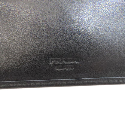 PRADA 2M0002 logo Bifold Wallet with Coin Pocket Calf mens [Used]