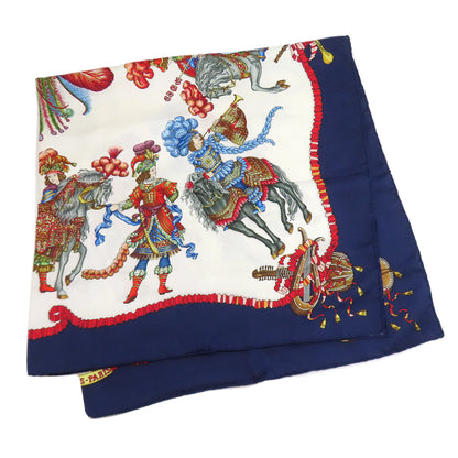 HERMES Carre 90 Celebration of the King of the Sun Scarf Silk Ladies [Used]