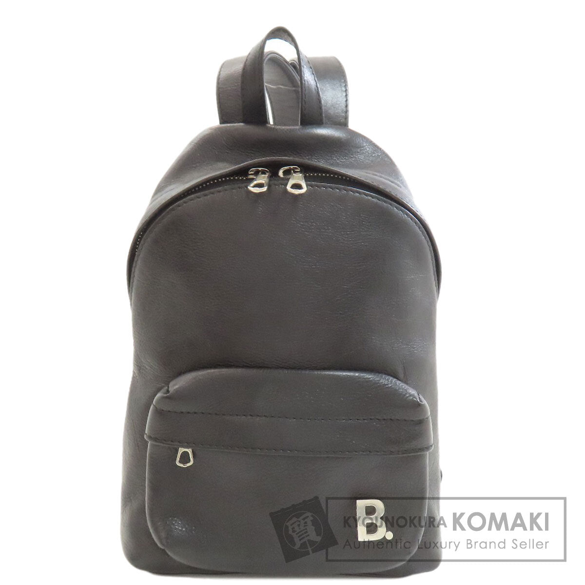 BALENCIAGA 680026 B logo Backpack Â· Daypack Calf Ladies [Used]