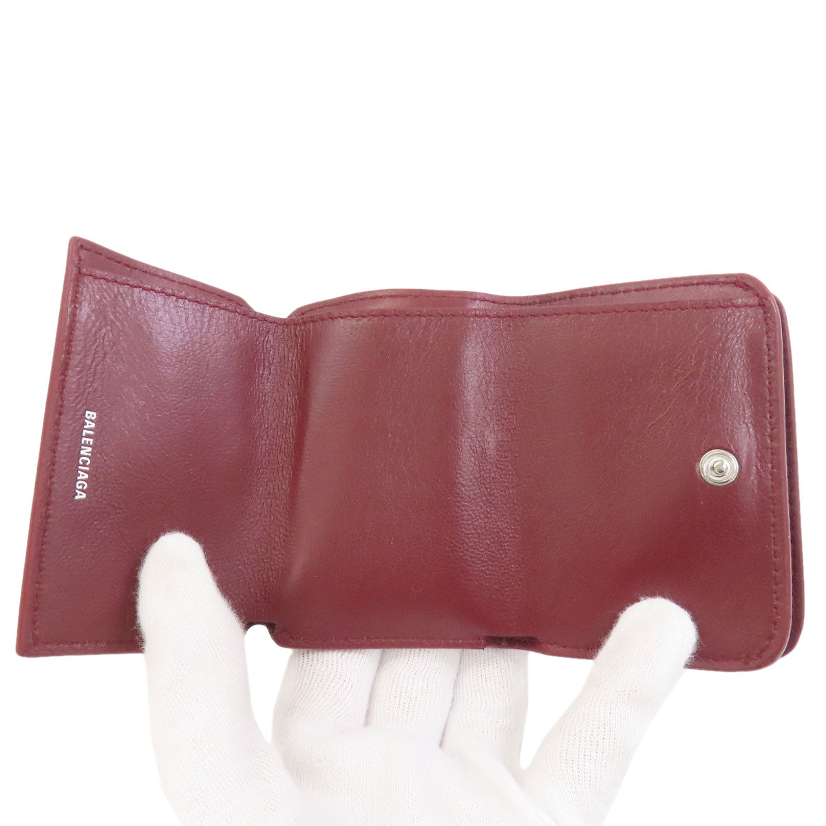 BALENCIAGA 593813 Mini compact wallet Bifold Wallet with Coin Pocket Calf Ladies [Used]