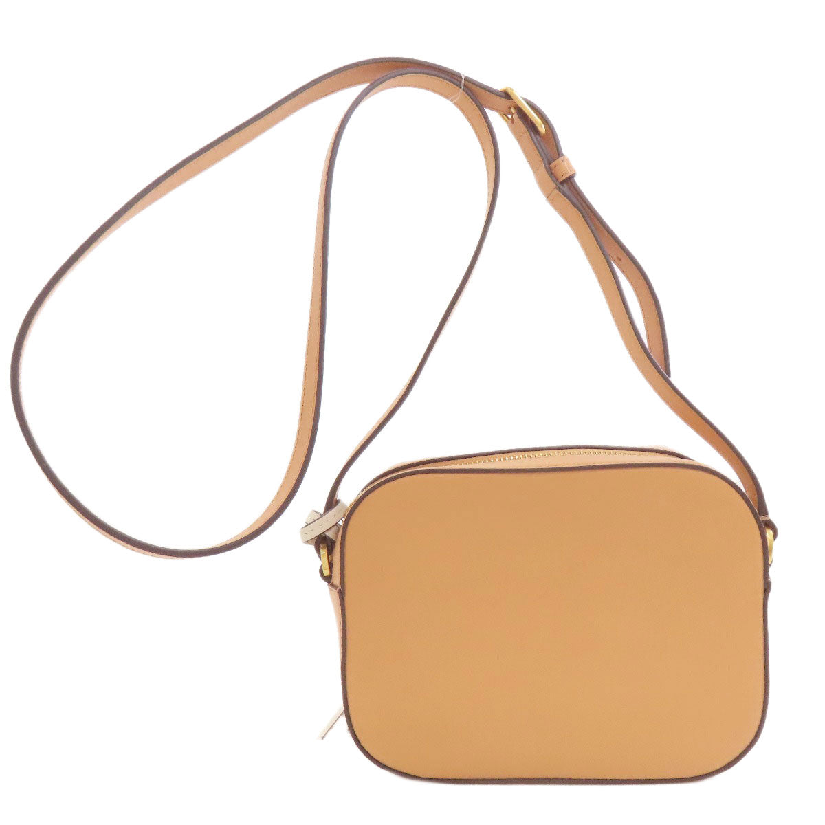Tory Burch Stripe Shoulder Bag Leather SuedeLadies [Used]