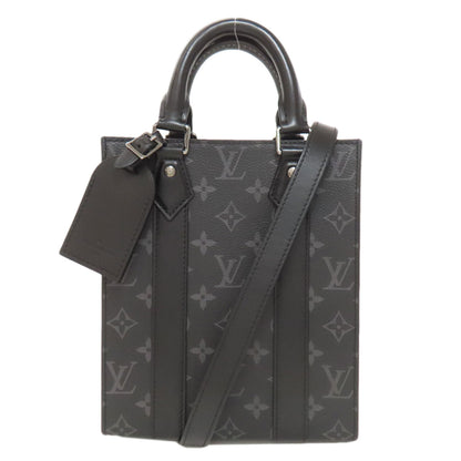 LOUIS VUITTON M46453 Sac Plat Mini Handbag Monogram Eclipse Ladies [Used]