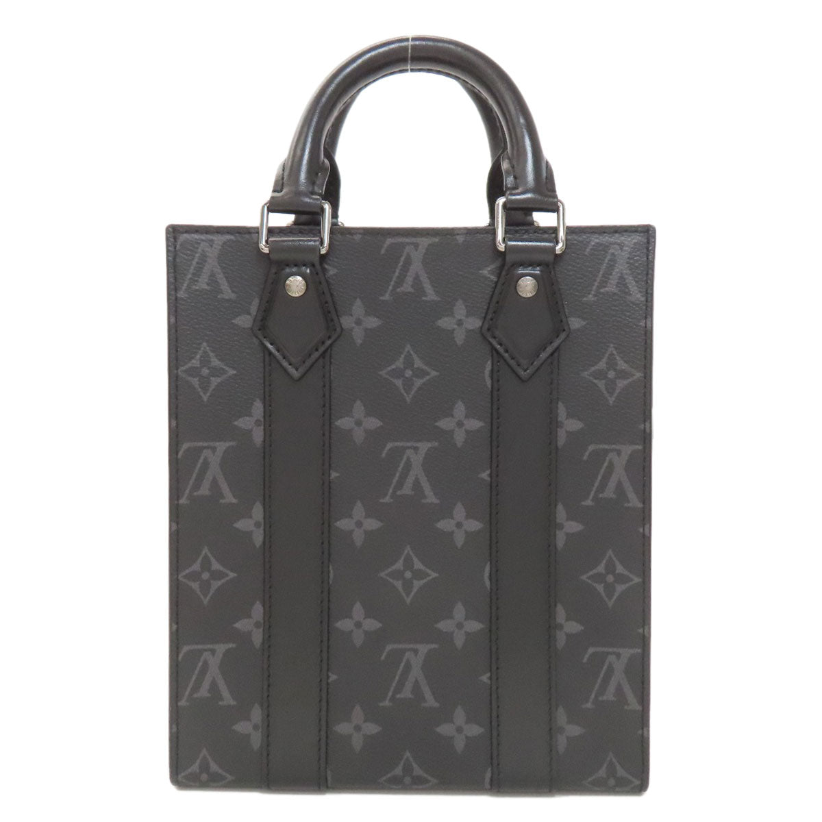 LOUIS VUITTON M46453 Sac Plat Mini Handbag Monogram Eclipse Ladies [Used]