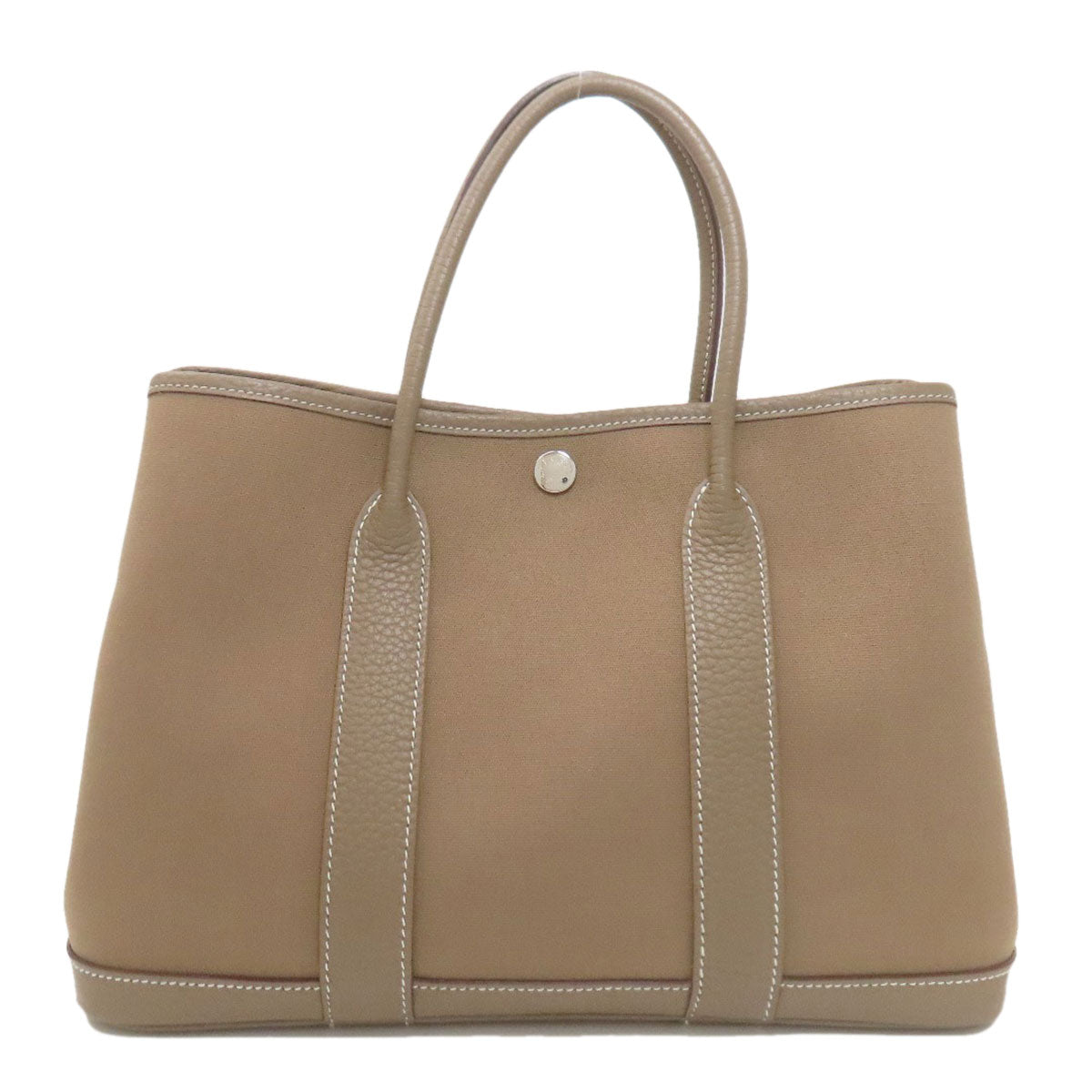 HERMES Garden Party TPM SilverHardware Handbag Towar Officche Ladies [Used]