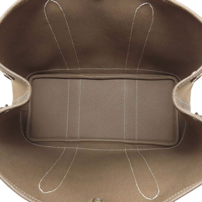 HERMES Garden Party TPM SilverHardware Handbag Towar Officche Ladies [Used]