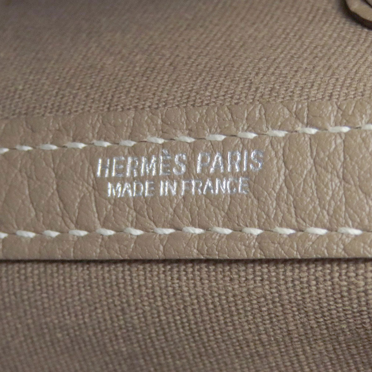 HERMES Garden Party TPM SilverHardware Handbag Towar Officche Ladies [Used]