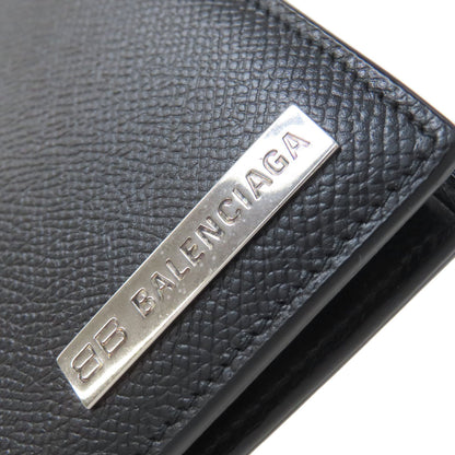 BALENCIAGA 674762 Logo Hardware Bifold Wallet with Coin Pocket Leather Ladies [Used]