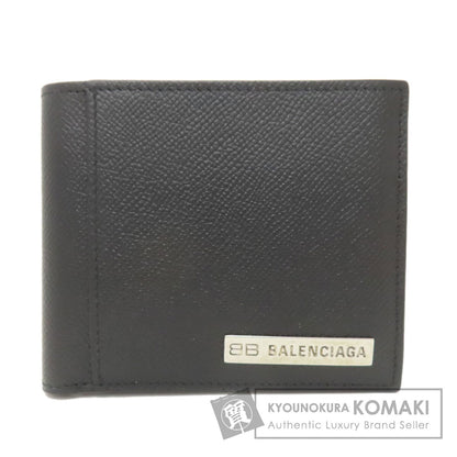 BALENCIAGA 674762 Logo Hardware Bifold Wallet with Coin Pocket Leather Ladies [Used]
