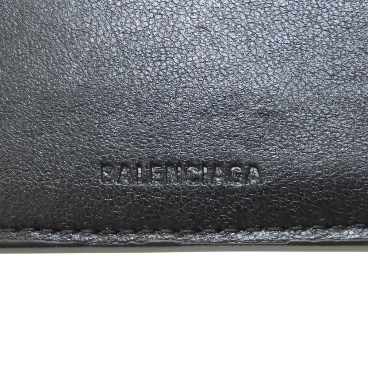 BALENCIAGA 674762 Logo Hardware Bifold Wallet with Coin Pocket Leather Ladies [Used]
