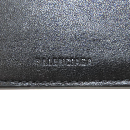 BALENCIAGA 674762 Logo Hardware Bifold Wallet with Coin Pocket Leather Ladies [Used]