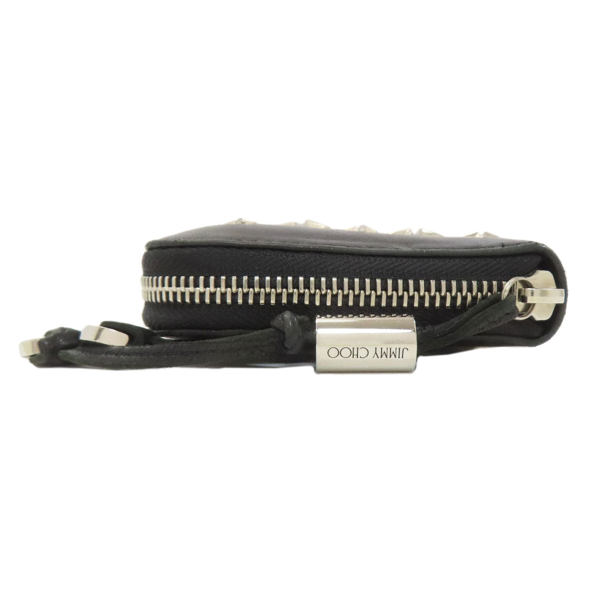 Jimmy Choo Star Motif Zip Around Long wallet (with coin pocket) Leather Ladies [Used]