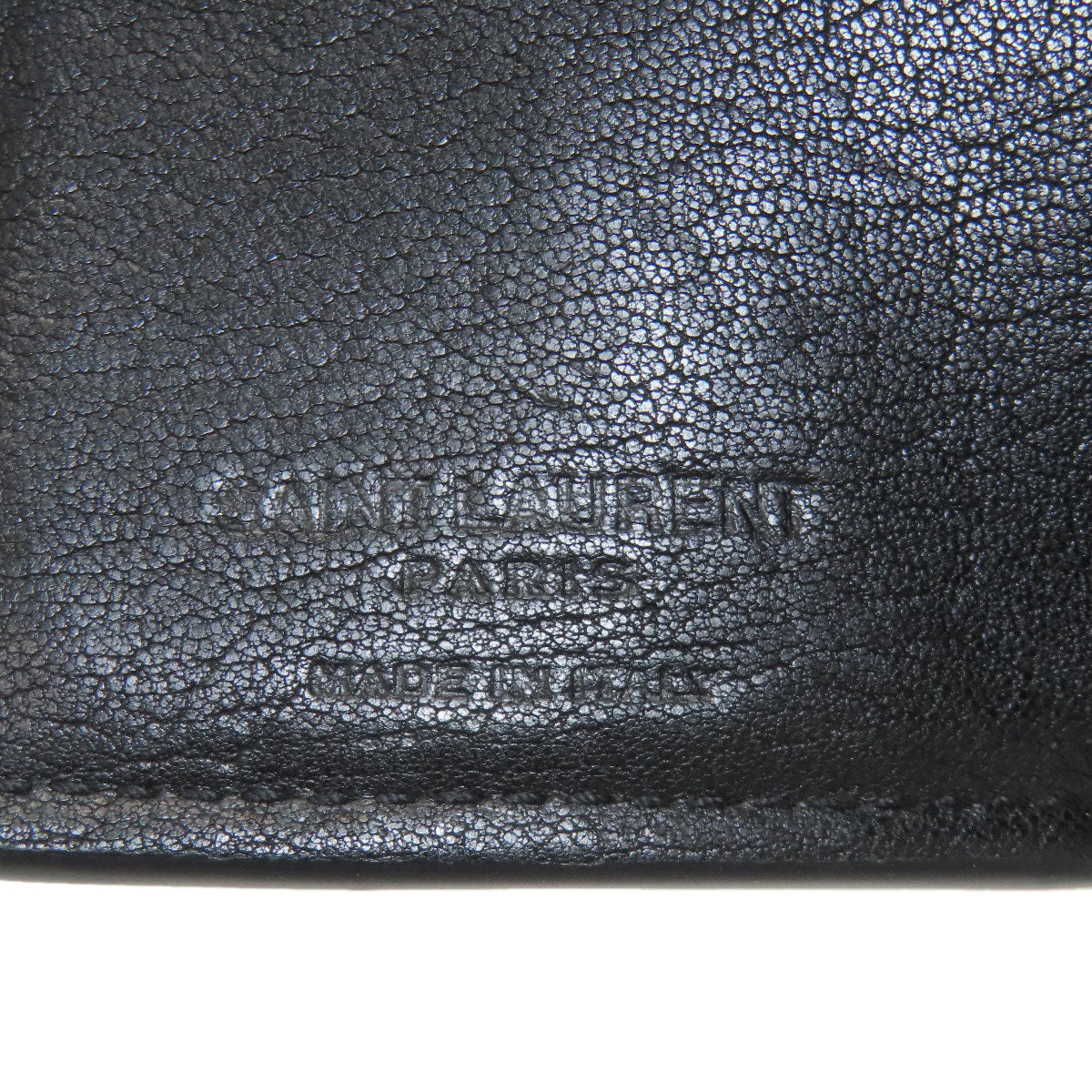 YVES SAINT LAURENT heart Bifold Wallet with Coin Pocket Leather Ladies [Used]