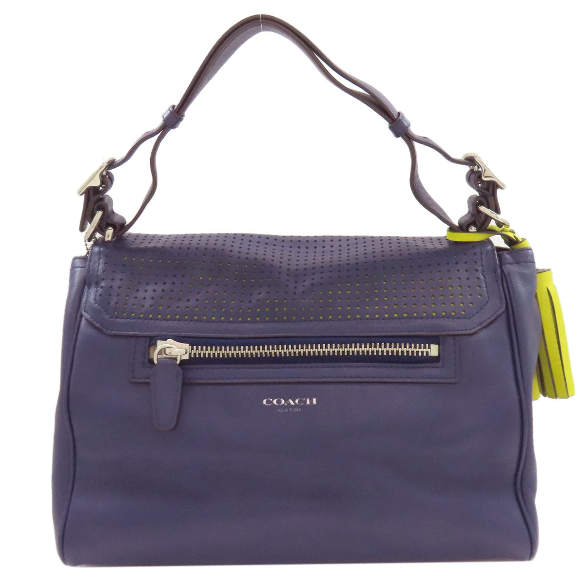 COACH 22386 Punching 2WAY Handbag Leather Ladies [Used]