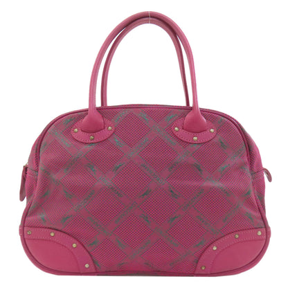 ロンシャン ロンシャンホース チェック ハンドバッグ ナイロン素材 レディース 【中古】【Longchamp】