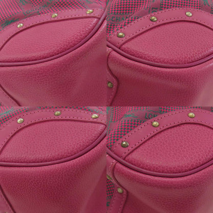 ロンシャン ロンシャンホース チェック ハンドバッグ ナイロン素材 レディース 【中古】【Longchamp】