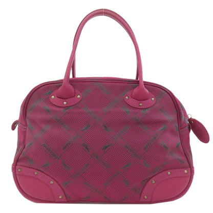 ロンシャン ロンシャンホース チェック ハンドバッグ ナイロン素材 レディース 【中古】【Longchamp】