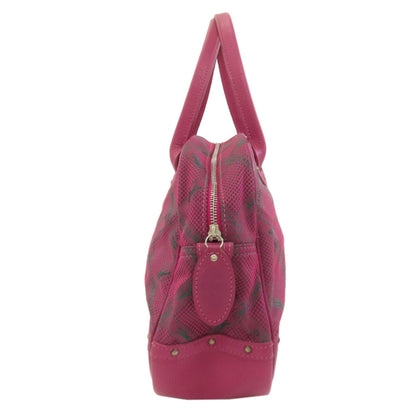 ロンシャン ロンシャンホース チェック ハンドバッグ ナイロン素材 レディース 【中古】【Longchamp】
