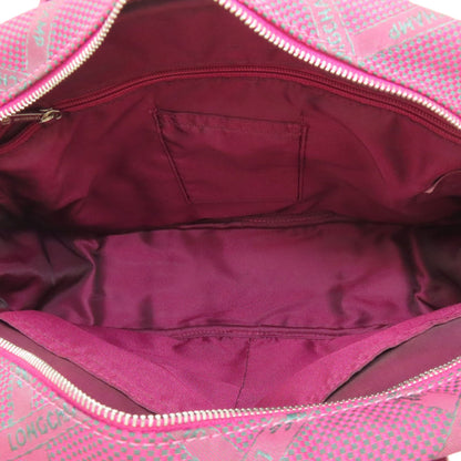 ロンシャン ロンシャンホース チェック ハンドバッグ ナイロン素材 レディース 【中古】【Longchamp】